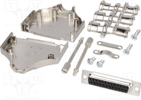 MHDM-25-DBS-K, Разъем D-Sub; PIN: 25; вилка; "мама"; прямой; пайк