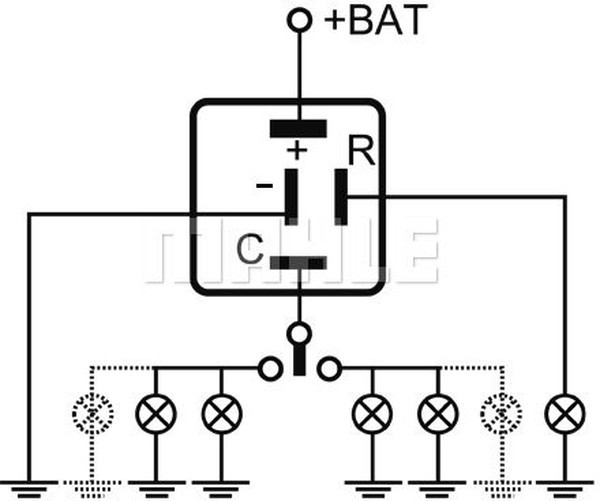 MFL 39, Реле указателей поворота и аварийной сигнализации