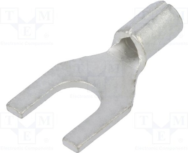 ST-095/2, Наконечник: вилка, M4, 0,5-1мм2, обжим, на провод, неизолированный
