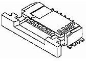 2-84953-0, FFC &amp; FPC Connectors 1MM CONT ASSY 20P HORIZONTAL TOP FPC