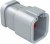 ATP04-6P-MM01, Automotive Connectors 6-Position Receptacle, Male, with Endcap and Reduced Diameter Seal, Grey ATP04-6P-MM01, Automotive Connectors 6-Position Receptacle, Male, with Endcap and Reduced Diameter Seal, Grey
