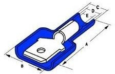 19004-0008, Terminals INSULATED COUPLER male 14-16 AWG