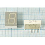 Светодиодный дисплей желтый, 7 сегментов, 1 разряд, высота 20,3 мм, 3400 мкд, HDSP-4205; №7003 Y СД