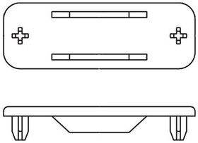 173112-0230, D-Sub Tools &amp; Hardware DB-9 PANEL COVER ABS GRAY