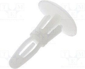 DR8G820V40984, Втулка дистанцирующая, полиамид, Дл 6,4мм, защелка / защелка