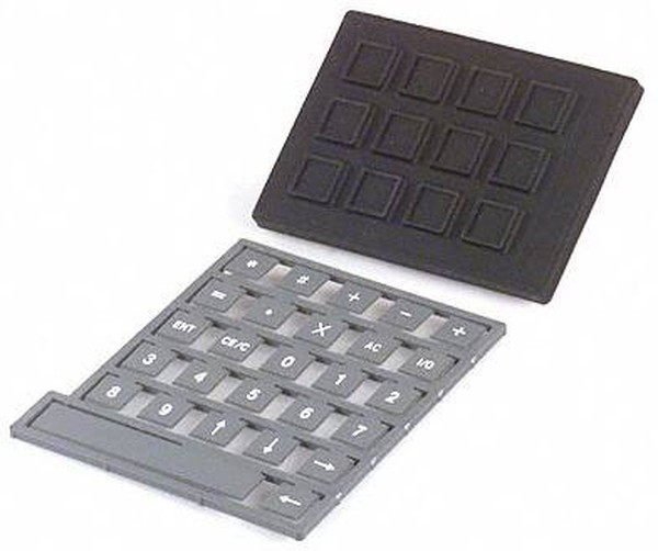 70120203, SWITCH, KEYPAD, 3X4, 50mA, 24V, RUBBER