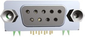 618015231321, Разъем D Sub, Standard, Гнездо, Серия R/A PCB Mount D Sub, 15 контакт(-ов), DA, Пайка