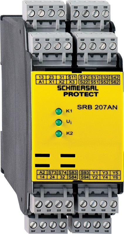 SRB207AN 24V, Light Beam/Curtain, Safety Mat/Edge, Safety Switch/Interlock Safety Relay, 24V dc, 2 Safety Contacts SRB207AN 24V, Light Beam/Curtain, Safety Mat/Edge, Safety Switch/Interlock Safety Relay, 24V dc, 2 Safety Contacts