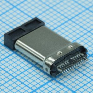 1054440001, Соединитель USB 3.1 тип C вилка 24 контакта шаг 0.5мм угловой 22 терминала 1 порт лоток 1054440001, Соединитель USB 3.1 тип C вилка 24 контакта шаг 0.5мм угловой 22 терминала 1 порт лоток