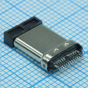 1054440001, Соединитель USB 3.1 тип C вилка 24 контакта шаг 0.5мм угловой 22 терминала 1 порт лоток 1054440001, Соединитель USB 3.1 тип C вилка 24 контакта шаг 0.5мм угловой 22 терминала 1 порт лоток