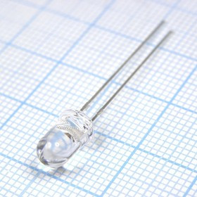 FYL-5013UBC1C, Светодиод 5 мм, суперяркий синий, прозрачный, 470 нм, 1000 мКд, 20°