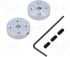 POLOLU-1081, Крепление колеса, Ось: гладкая, Кол-во шт: 2, Диам.вала: 4мм