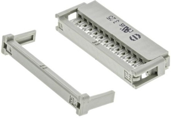 09185267813, Harting 26-Way IDC Connector Socket for Cable Mount, 2-Row