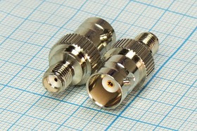 Переходник гнездо SMA - гнездо BNC; №9094 гн SMA-гн BNC