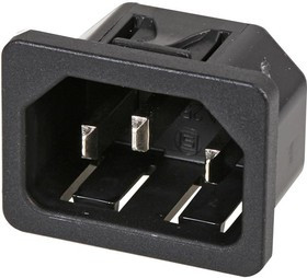 6100.4215, AC Power Entry Modules PNL SNAP-IN .187 QC