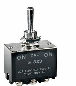 S823/328, Toggle Switches DPDT ON-OFF-ON HIGH