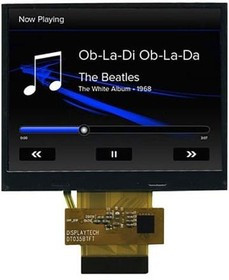 DT035BTFT-TS, TFT Displays &amp; Accessories 3.5"" TFT 320X240 Resistive Touch