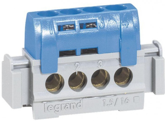 004840, Клемма синяя 4х1.5-16мм.кв.