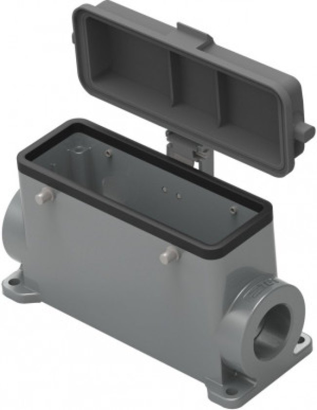 T1490240232-000, Heavy Duty Power Connectors Hood High Body M32 PG2x16 Side Entry T1490240232-000, Heavy Duty Power Connectors Hood High Body M32 PG2x16 Side Entry