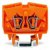 2-wire feed-through terminal, spring-clamp connection, 0.08-2.5 mm², 1 pole, 24 A, 8 kV, orange, 264-706 2-wire feed-through terminal, spring-clamp connection, 0.08-2.5 mm², 1 pole, 24 A, 8 kV, orange, 264-706