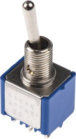 5646AK, Toggle Switches DPDT 6A 125V 10.5mm On-On