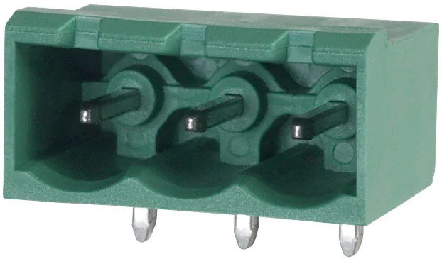 1748183, Pluggable Terminal Blocks 3 Pos 5.08mm pitch Through Hole Header