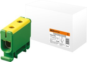 Клемма вводная силовая КВС 6-50 кв.мм. желтая/зеленая TDM Клемма вводная силовая КВС 6-50 кв.мм. желтая/зеленая TDM