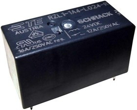 2-2158100-3, Реле питания, SPDT, 24 В DC, 16 А, RZL, Сквозное Отверстие