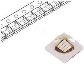 PK2N-3LLE-V, Power LED; UV; 140°; 700mA; ?d: 390?400nm; Pmax: 3W; 3.45x3.44x1.9mm