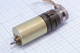 Электродвигатель 14В, 14об/мин, с редуктором, ДПМ-20-Н1-05; №дв0112 двиг 14В\0,07А\\ 14\\ДПМ-20-Н1-05&amp;редуктор