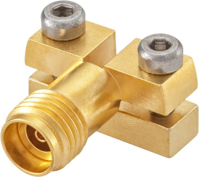 02K243-40ME3, RF Connectors / Coaxial Connectors RPC-2.92 Right Angle Jack PCB