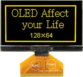 O128O064HLPP3N0000, DISPLAY, OLED GRAPHIC, 128X64 PIXELS O128O064HLPP3N0000, DISPLAY, OLED GRAPHIC, 128X64 PIXELS