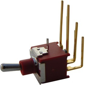 2AD1T2A2M7RE, Рычажный переключатель, Вкл.-Вкл., DPDT, Без Подсветки, Серия 2AD1, Сквозное Отверстие, 100 мА