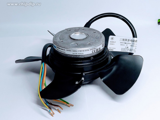 Вентилятор Ebmpapst A2D200-AA02-01 (M2D068-CF) 230/400V 50/60Hz 0.15/0.14A 53/70W 2800/3150min-1 7pin Вентилятор Ebmpapst A2D200-AA02-01 (M2D068-CF) 230/400V 50/60Hz 0.15/0.14A 53/70W 2800/3150min-1 7pin