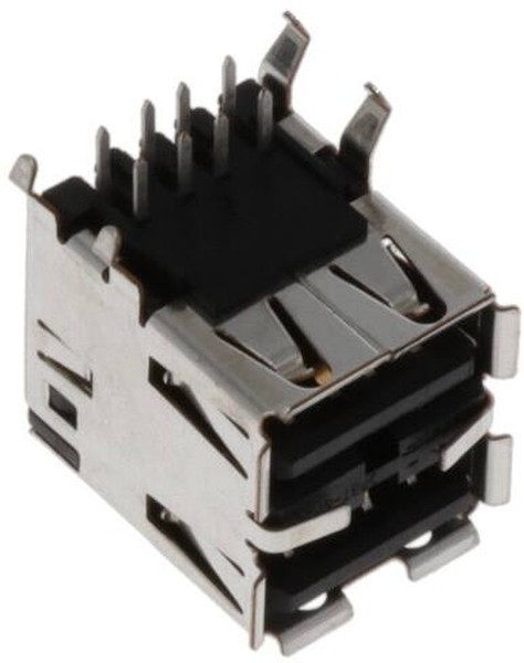 292323-6, USB Connectors REC ASSY R/A STACKED THRUHOLE US