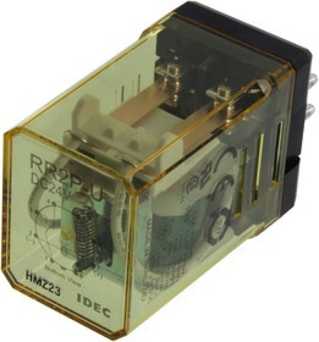 RR2P-UDC24V, RELAY, DPDT, 120VAC, 30VDC, 10A