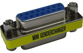 RND 205-00850, D-Sub Gender Changer, D-Sub 15-Pin Socket / D-Sub 15-Pin Socket