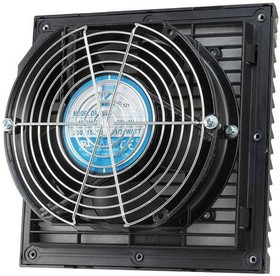 OA172LFG111T, AC Fans Louvered Filter Fan Snap-On Guard Kit with 109mm Fan, 204x77.5mm, 115VAC, IP54