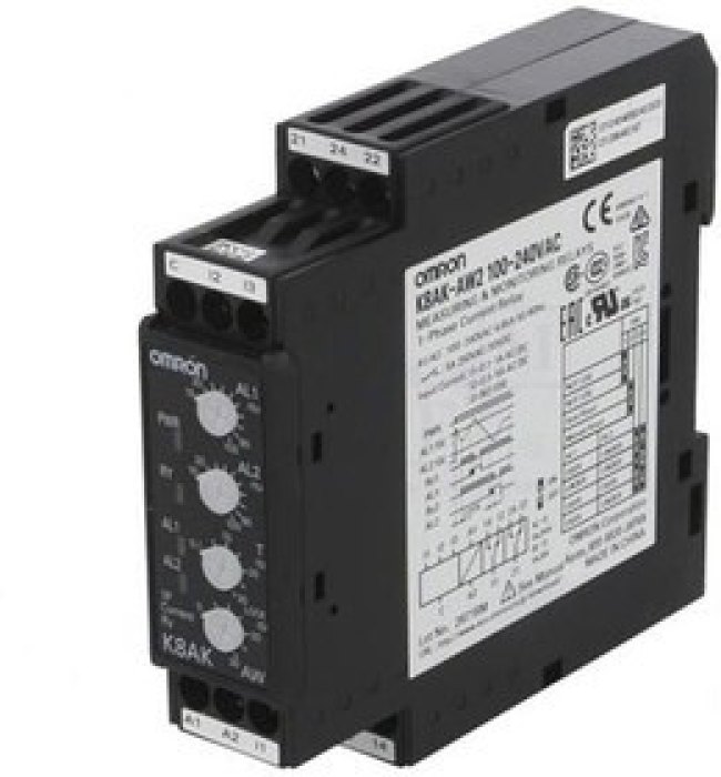 K8AK-AW2 100-240VAC, Current Monitoring Relay, 1 Phase, SPDT, DIN Rail K8AK-AW2 100-240VAC, Current Monitoring Relay, 1 Phase, SPDT, DIN Rail