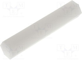 FIX-HP4-30, Дистанцирующая стойка с резьбой, шестигранная, полиамид, M4