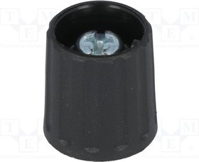 2615603, Rotary Knob Black ø15mm Without Indication Line
