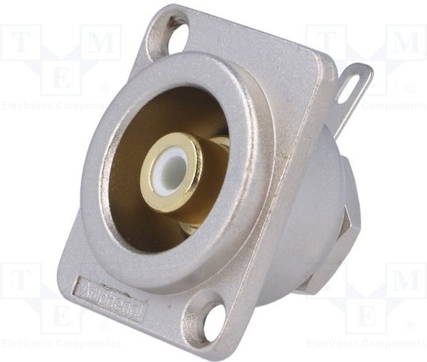 ACJD-WHT, RCA Phono Connectors RCA Jack nickell Gld contacts wht Insul ACJD-WHT, RCA Phono Connectors RCA Jack nickell Gld contacts wht Insul