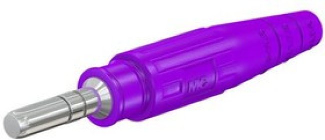 15.0002-26, Violet Plug Banana Plug - Crimp, 600V 15.0002-26, Violet Plug Banana Plug - Crimp, 600V