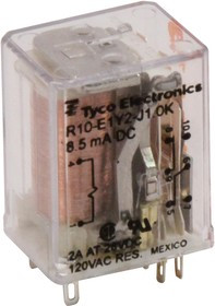 R10-E1Y2-J1.0K, RELAY, DPDT, 120VAC, 28VDC, 2A