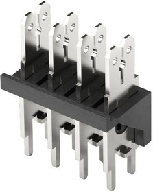 638207222004, Прямоугольный разъем питания, 4 контакт(-ов), WR-FAST, Монтаж на Печатную Плату
