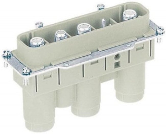 09380052601, Heavy Duty Power Connector Insert, 200A, Male, HAN K, High Current Connectors Series, 3 Contacts 09380052601, Heavy Duty Power Connector Insert, 200A, Male, HAN K, High Current Connectors Series, 3 Contacts