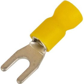 Наконечник вилочный с изолир.фланцем ПВХ легкий ввод жилы 2.5-6кв.мм М4 d4.3мм (НВИ) (уп.100шт) DKC 2C14P-EE-PVC