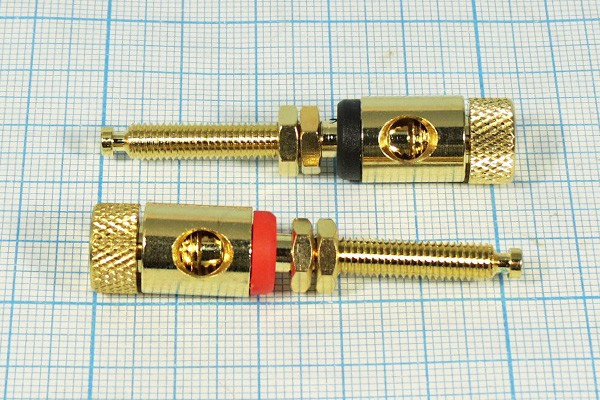 Клемма приборная, 47x19d5,0, 6 А, красный, отверстие4,0/4,8