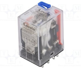 HR604CD012, Реле: электромагнитное, 4PDT, Uобмотки: 12ВDC, 5A/250ВAC, 5A/30ВDC