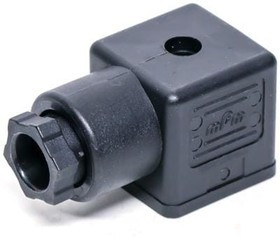 121023-0344, Circular DIN Connectors C18 Connector 183 PG09 Black H12